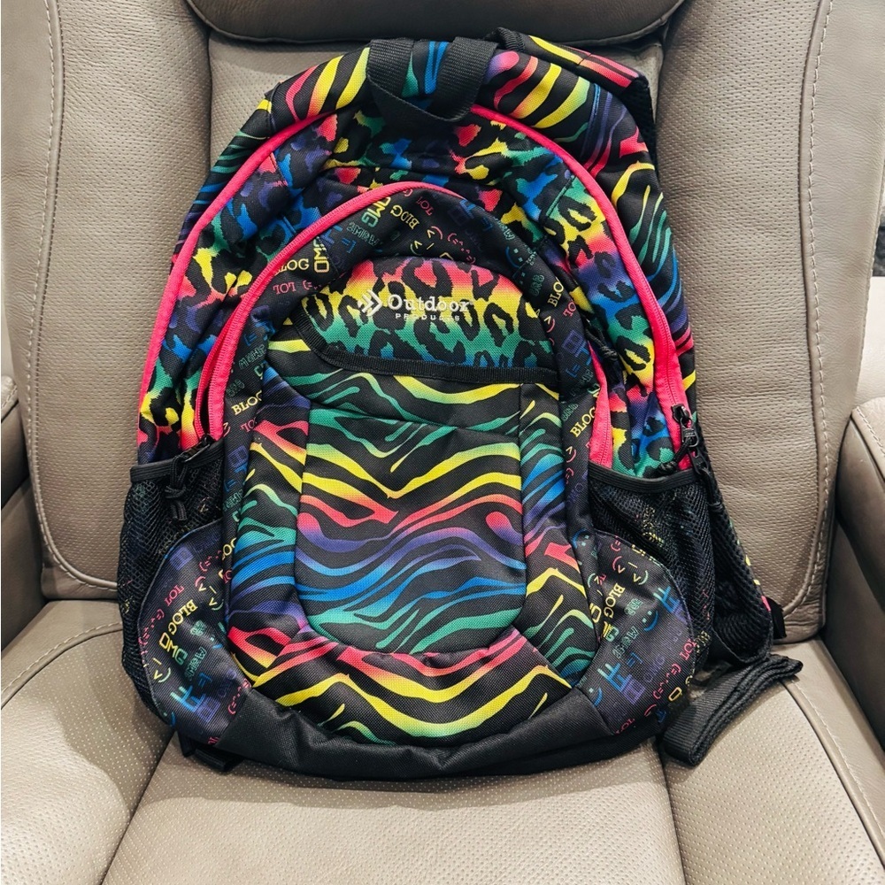 Colorful Animal Print Backpack